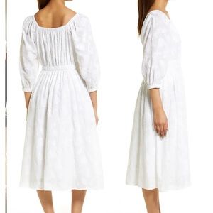 Jacquard Cotton Midi Dress